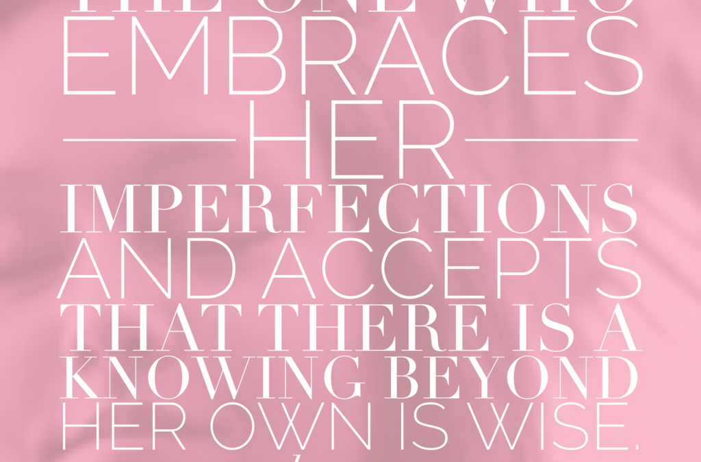 Let Your Perfection be Shaped