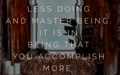 Do Less, Accomplish More